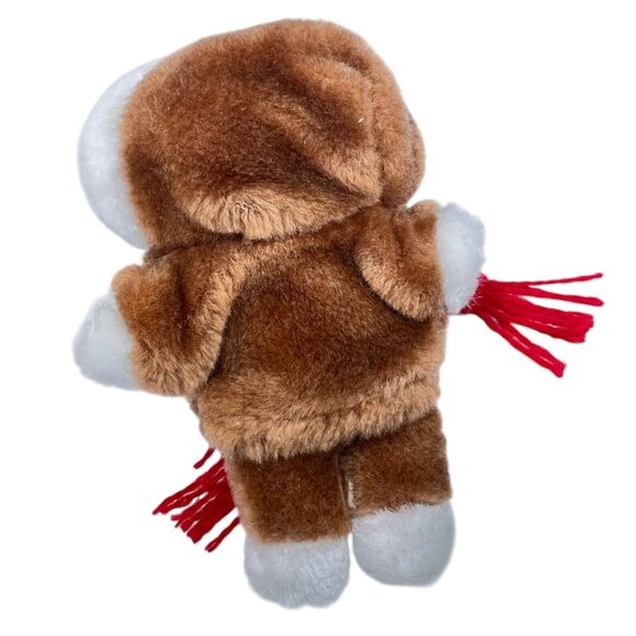 Vtg Avon Puppy Dogs Set of 2 Zippered Jacket Hood Stripe Shirt Scarf Plush - Picture 3 of 15